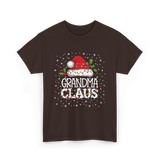 Grandma Claus Christmas Grandma T-Shirt - Dark Chocolate