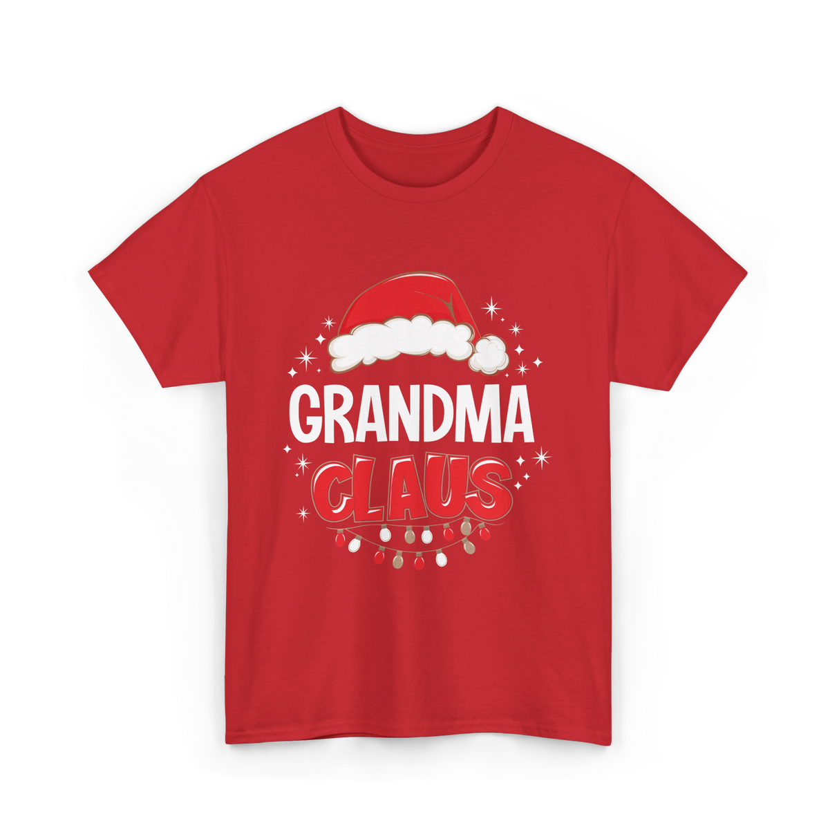 Grandma Claus Christmas Grandma T-Shirt - Red