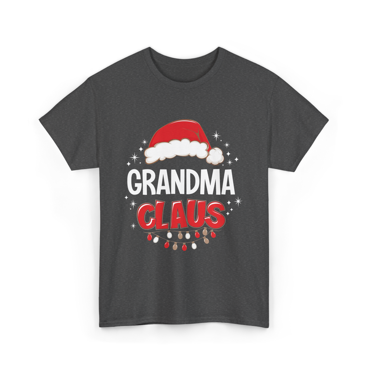 Grandma Claus Christmas Grandma T-Shirt - Dark Heather