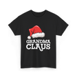 Grandma Claus Christmas Santa T-Shirt - Black