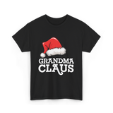 Grandma Claus Christmas Santa T-Shirt - Black