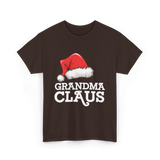 Grandma Claus Christmas Santa T-Shirt - Dark Chocolate