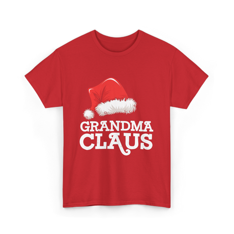 Grandma Claus Christmas Santa T-Shirt - Red