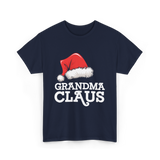 Grandma Claus Christmas Santa T-Shirt - Navy