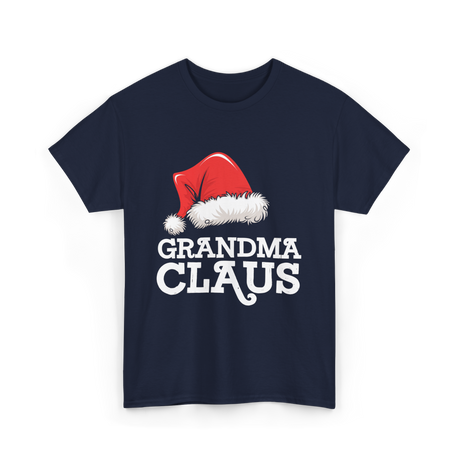 Grandma Claus Christmas Santa T-Shirt - Navy