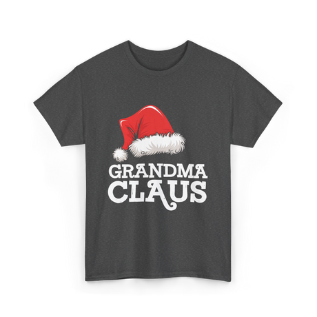 Grandma Claus Christmas Santa T-Shirt - Dark Heather