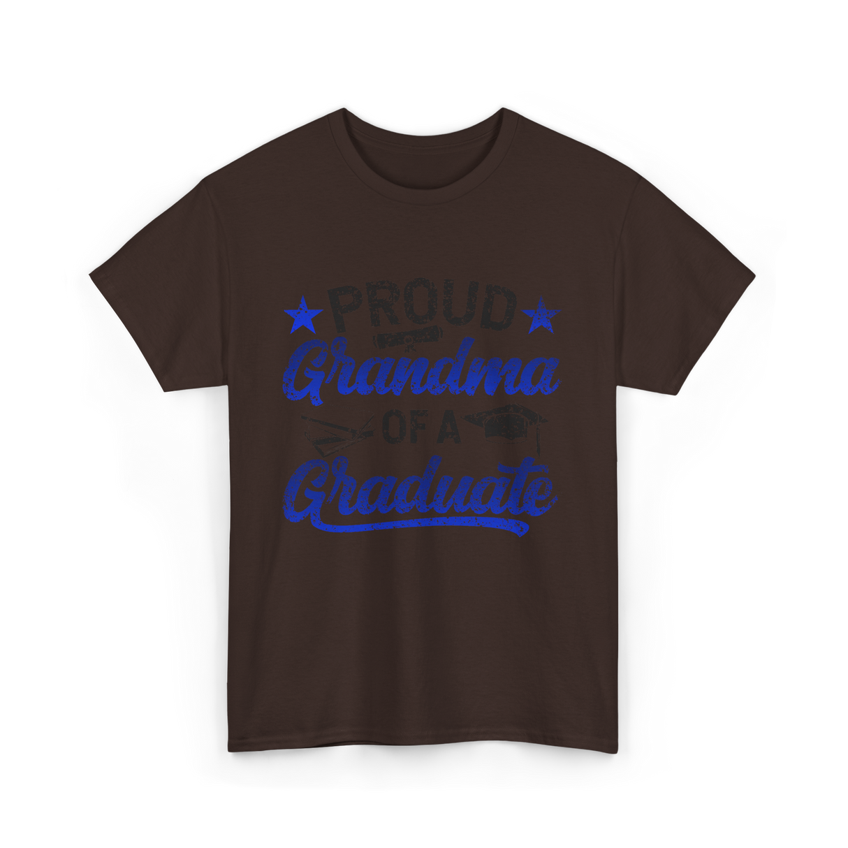 Grandma Graduate Graduation T-Shirt - Dark Chocolate