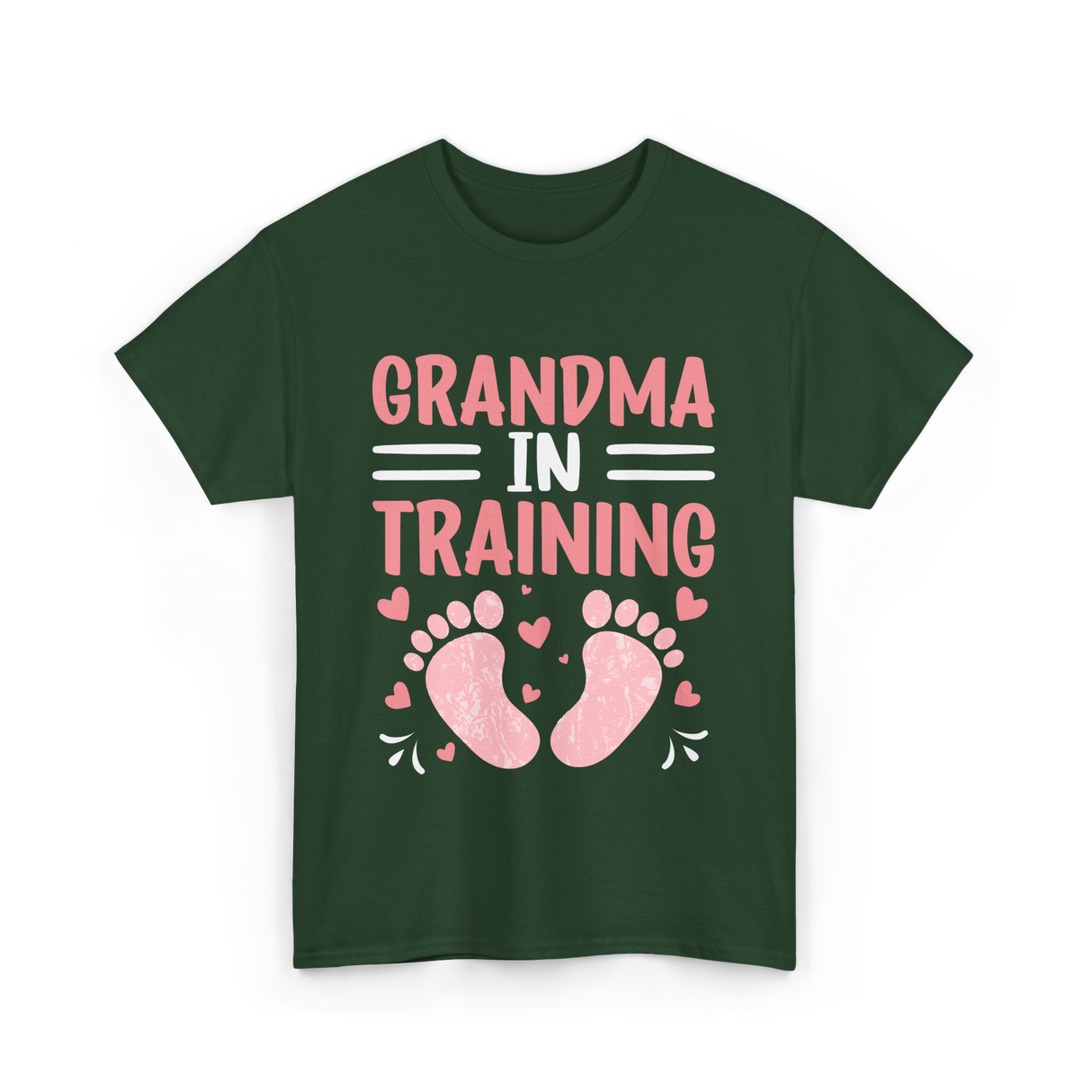 Grandma In Training Grandparent T-Shirt - Forest Green