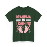 Grandma In Training Grandparent T-Shirt - Forest Green