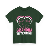 Grandma In Training Grandparent T-Shirt - Forest Green