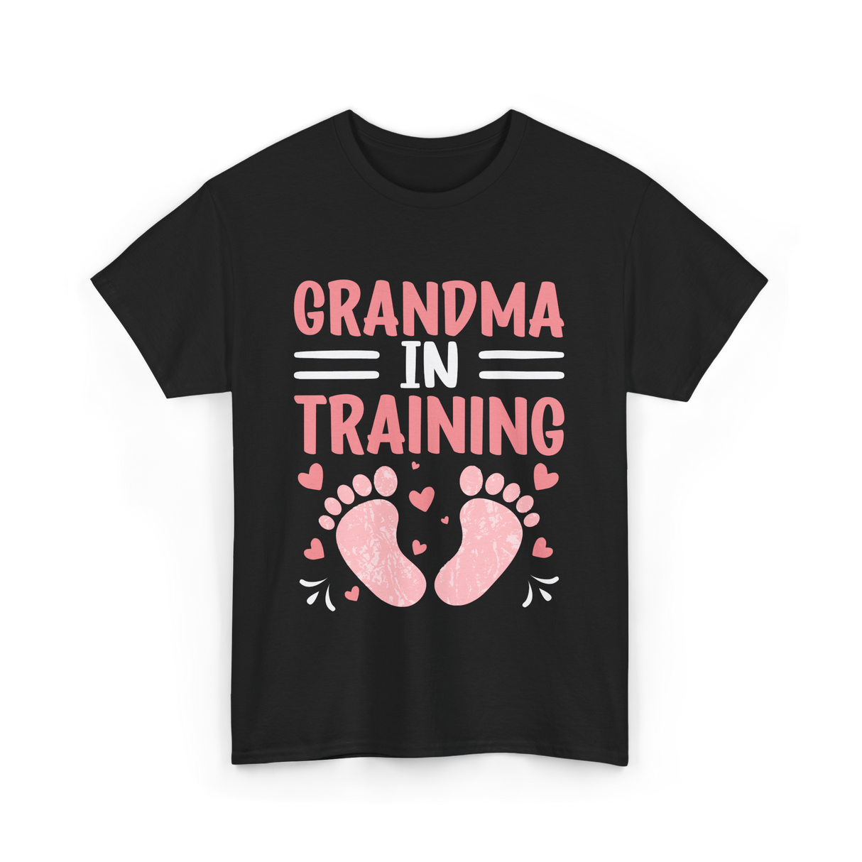 Grandma In Training Grandparent T-Shirt - Black