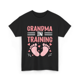 Grandma In Training Grandparent T-Shirt - Black