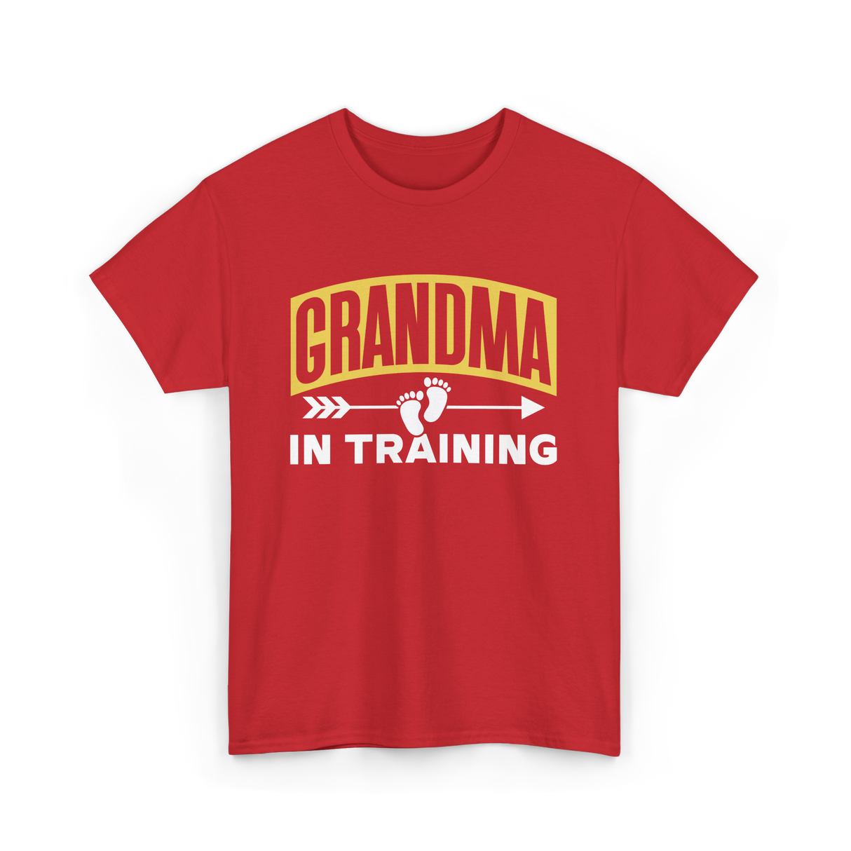 Grandma In Training Grandparent T-Shirt - Red