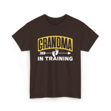 Grandma In Training Grandparent T-Shirt - Dark Chocolate