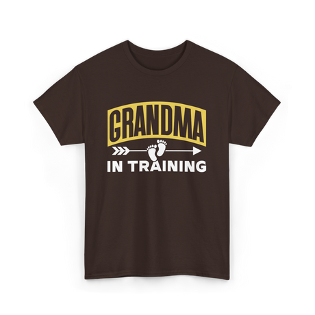 Grandma In Training Grandparent T-Shirt - Dark Chocolate