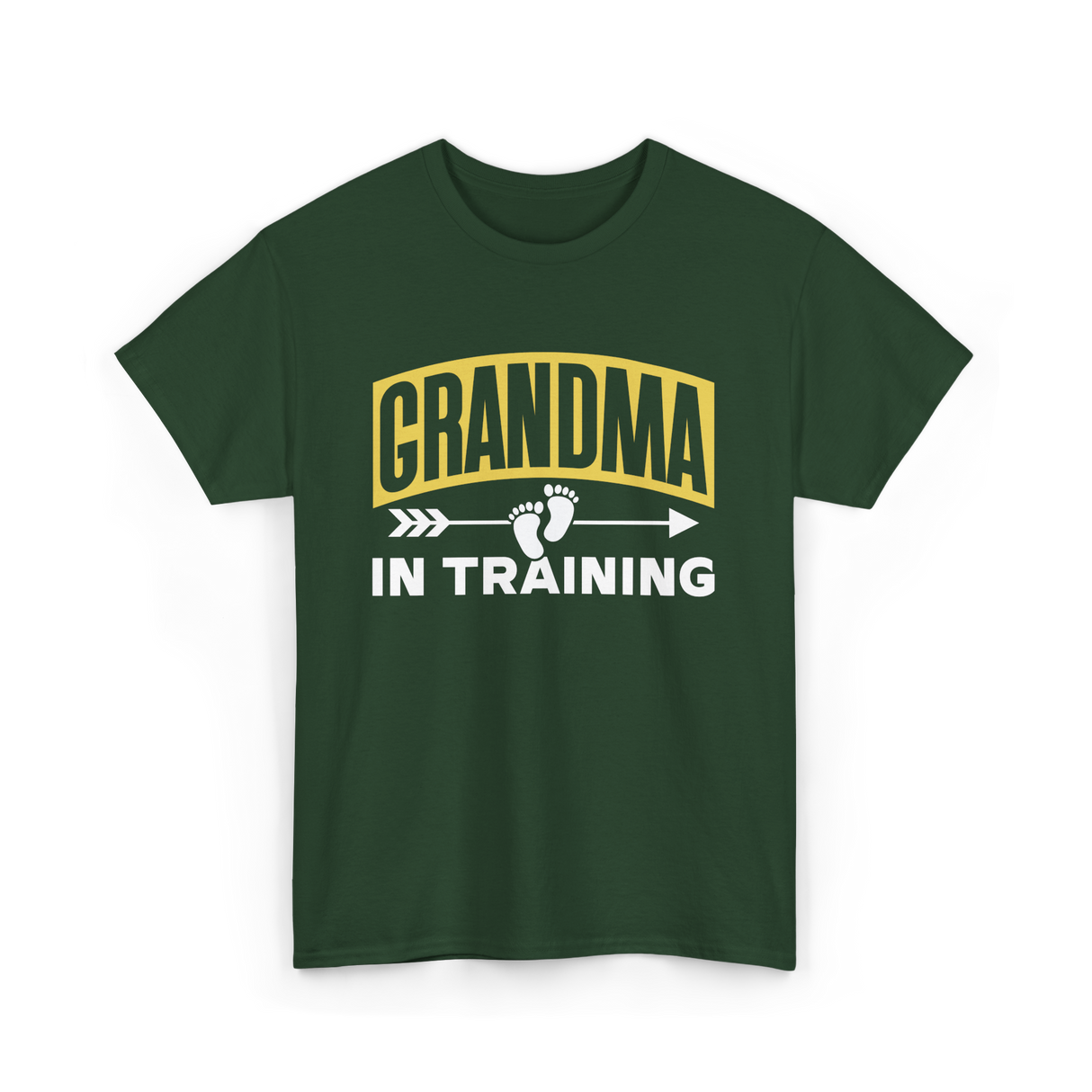 Grandma In Training Grandparent T-Shirt - Forest Green