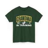 Grandma In Training Grandparent T-Shirt - Forest Green