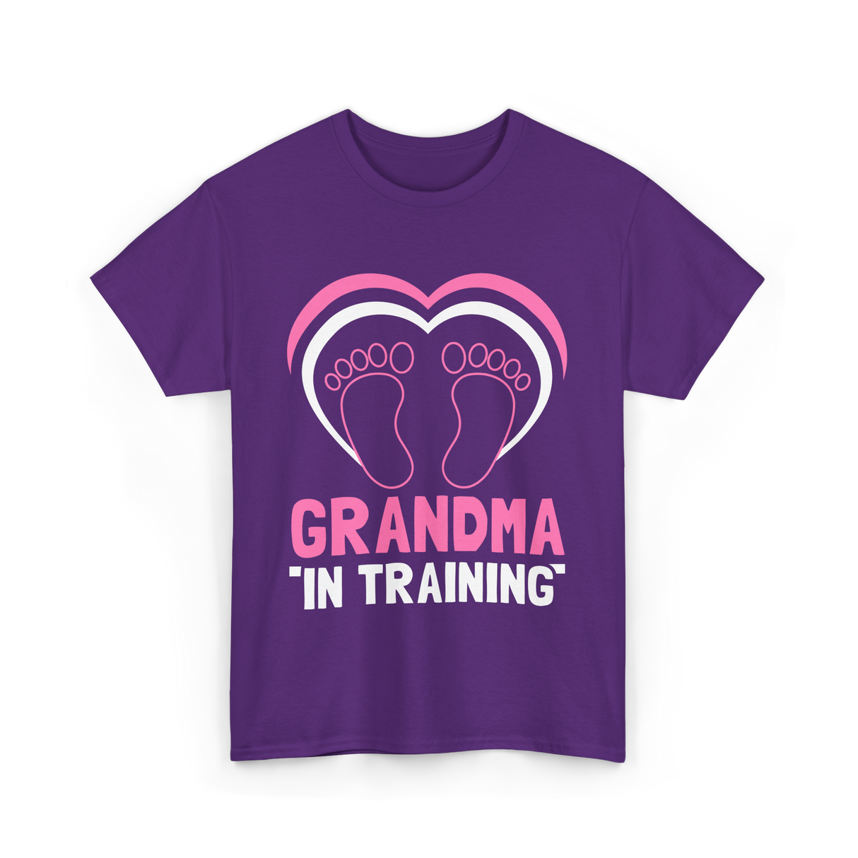 Grandma In Training Grandparent T-Shirt - Purple