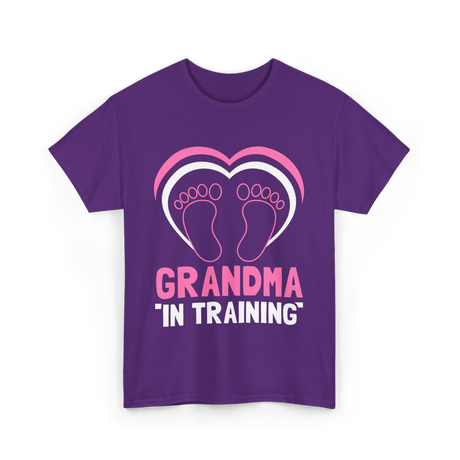 Grandma In Training Grandparent T-Shirt - Purple