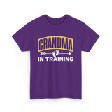 Grandma In Training Grandparent T-Shirt - Purple