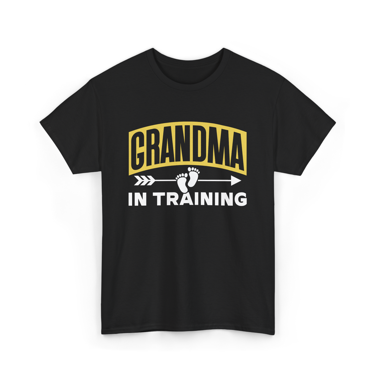 Grandma In Training Grandparent T-Shirt - Black