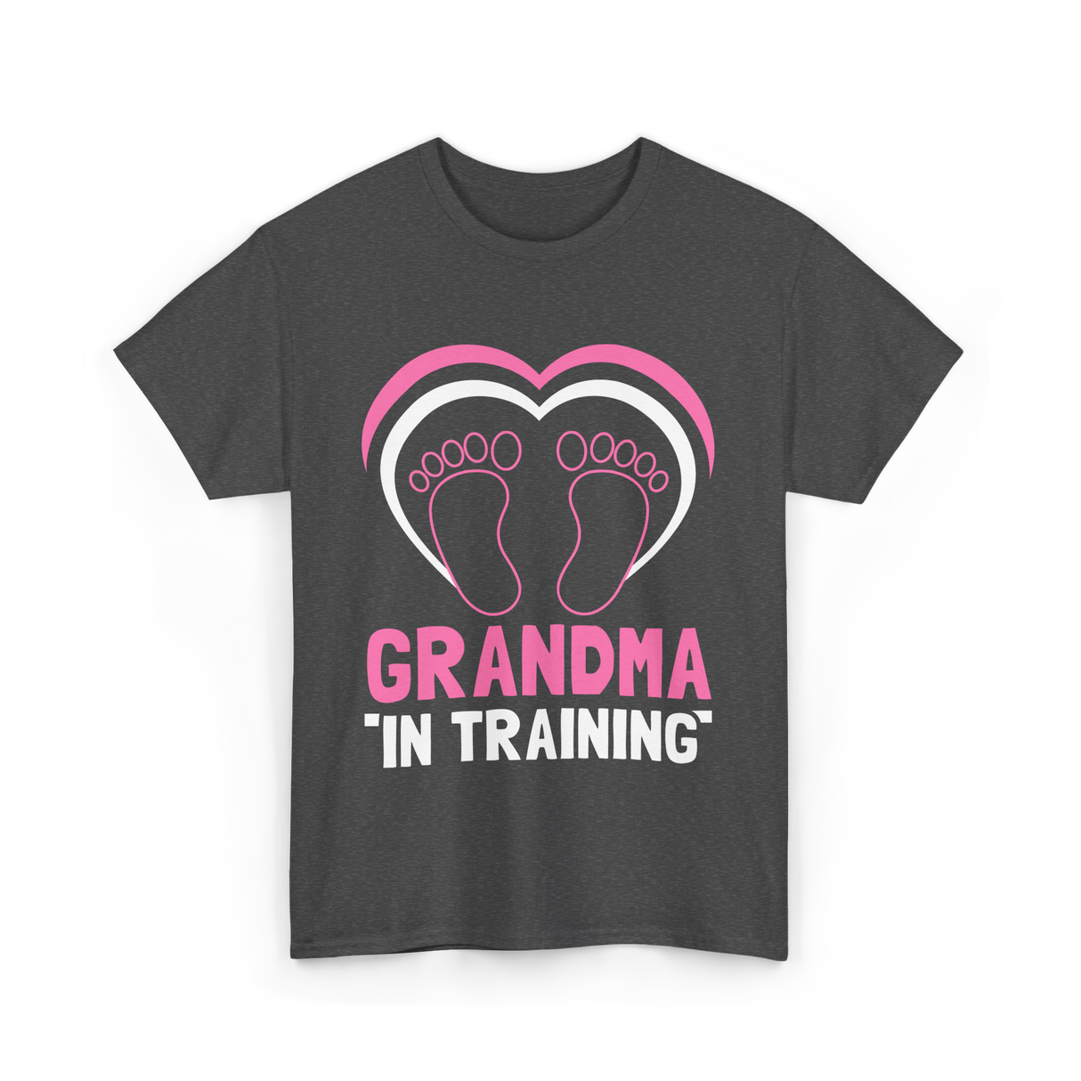 Grandma In Training Grandparent T-Shirt - Dark Heather