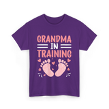 Grandma In Training Grandparent T-Shirt - Purple