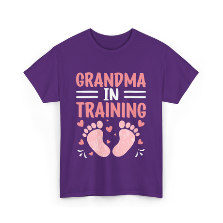 Grandma In Training Grandparent T-Shirt - Purple