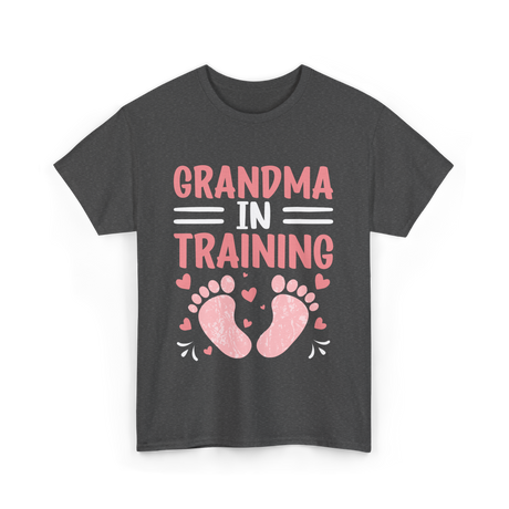 Grandma In Training Grandparent T-Shirt - Dark Heather