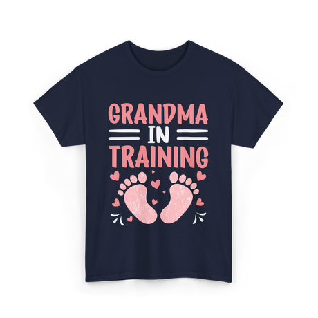 Grandma In Training Grandparent T-Shirt - Navy