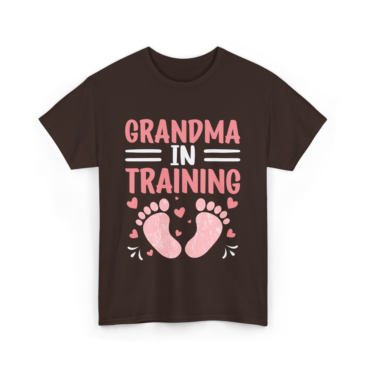 Grandma In Training Grandparent T-Shirt - Dark Chocolate