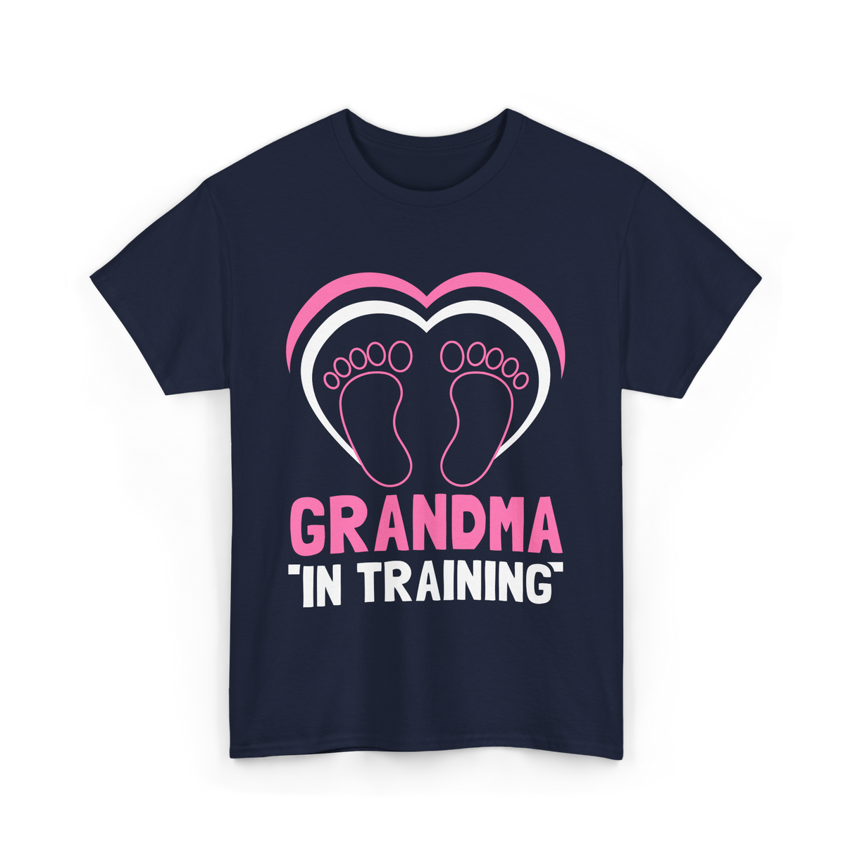 Grandma In Training Grandparent T-Shirt - Navy