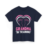 Grandma In Training Grandparent T-Shirt - Navy