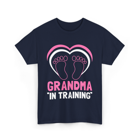 Grandma In Training Grandparent T-Shirt - Navy