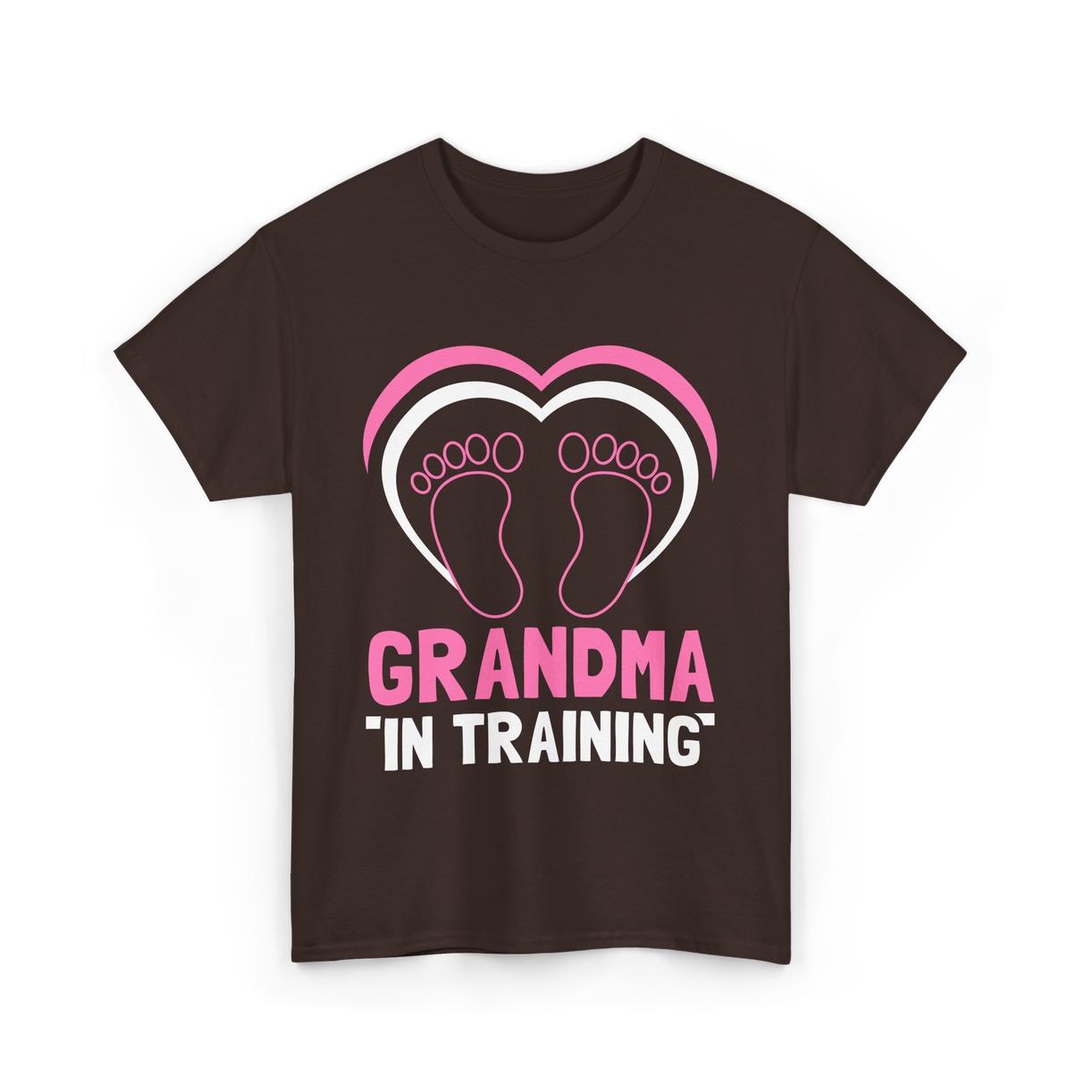 Grandma In Training Grandparent T-Shirt - Dark Chocolate