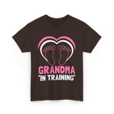 Grandma In Training Grandparent T-Shirt - Dark Chocolate