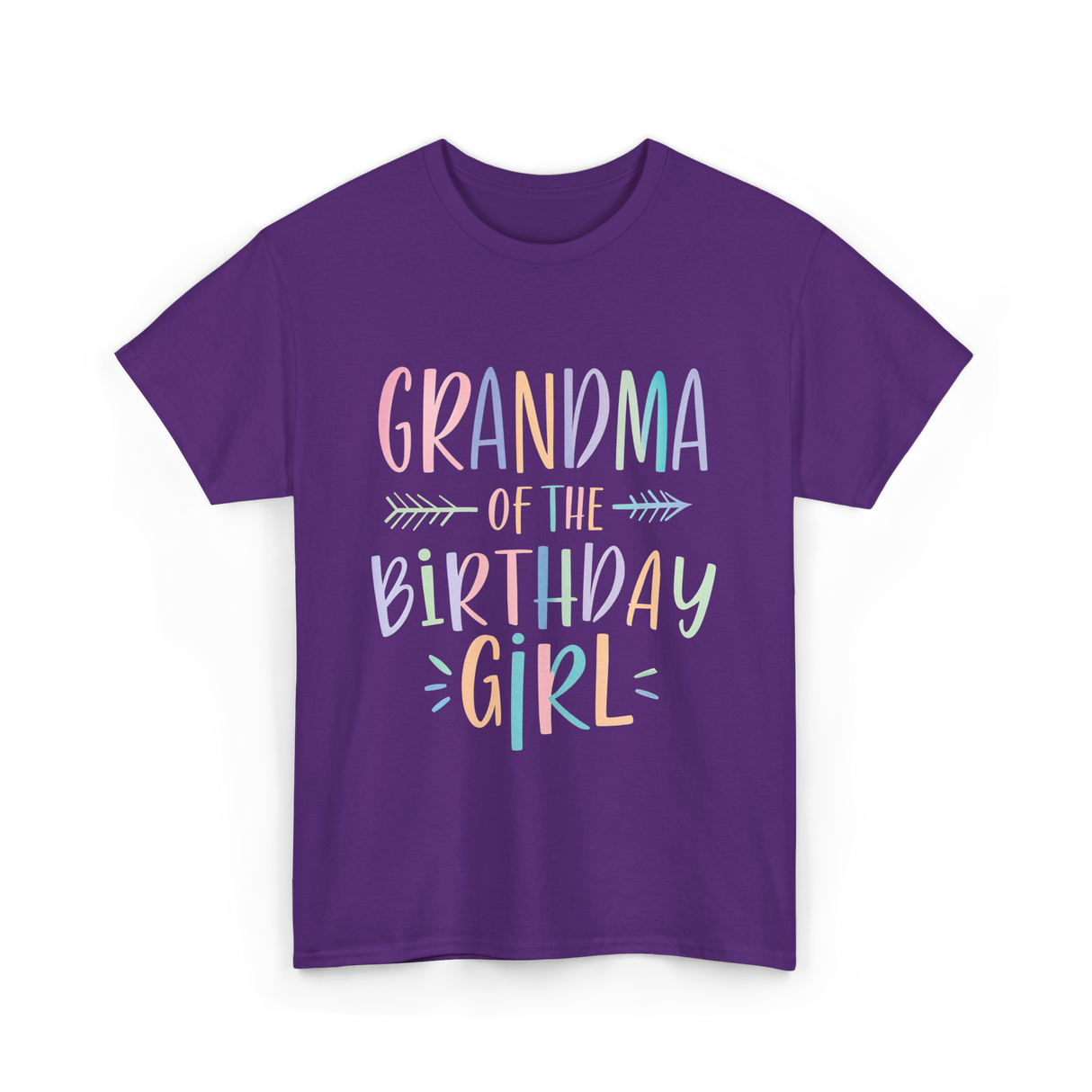 Grandma of the Birthday Girl Celebration T-Shirt - Purple