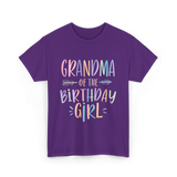 Grandma of the Birthday Girl Celebration T-Shirt - Purple