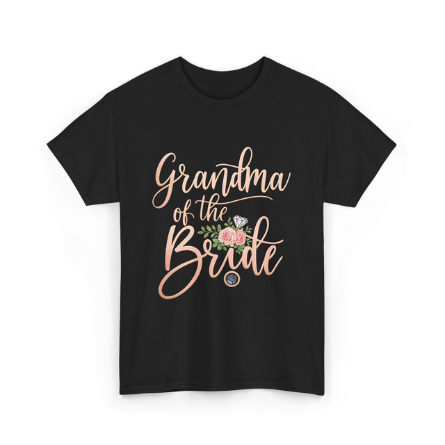 Grandma of the Bride Bridal T-Shirt - Black