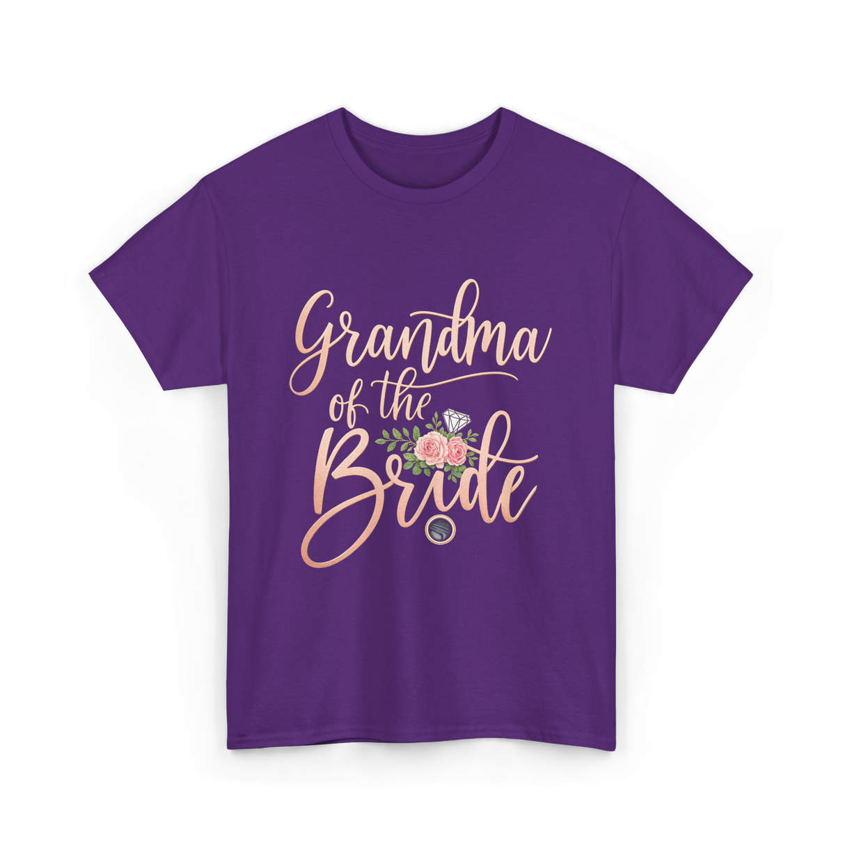 Grandma of the Bride Bridal T-Shirt - Purple