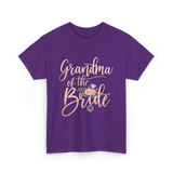 Grandma of the Bride Bridal T-Shirt - Purple