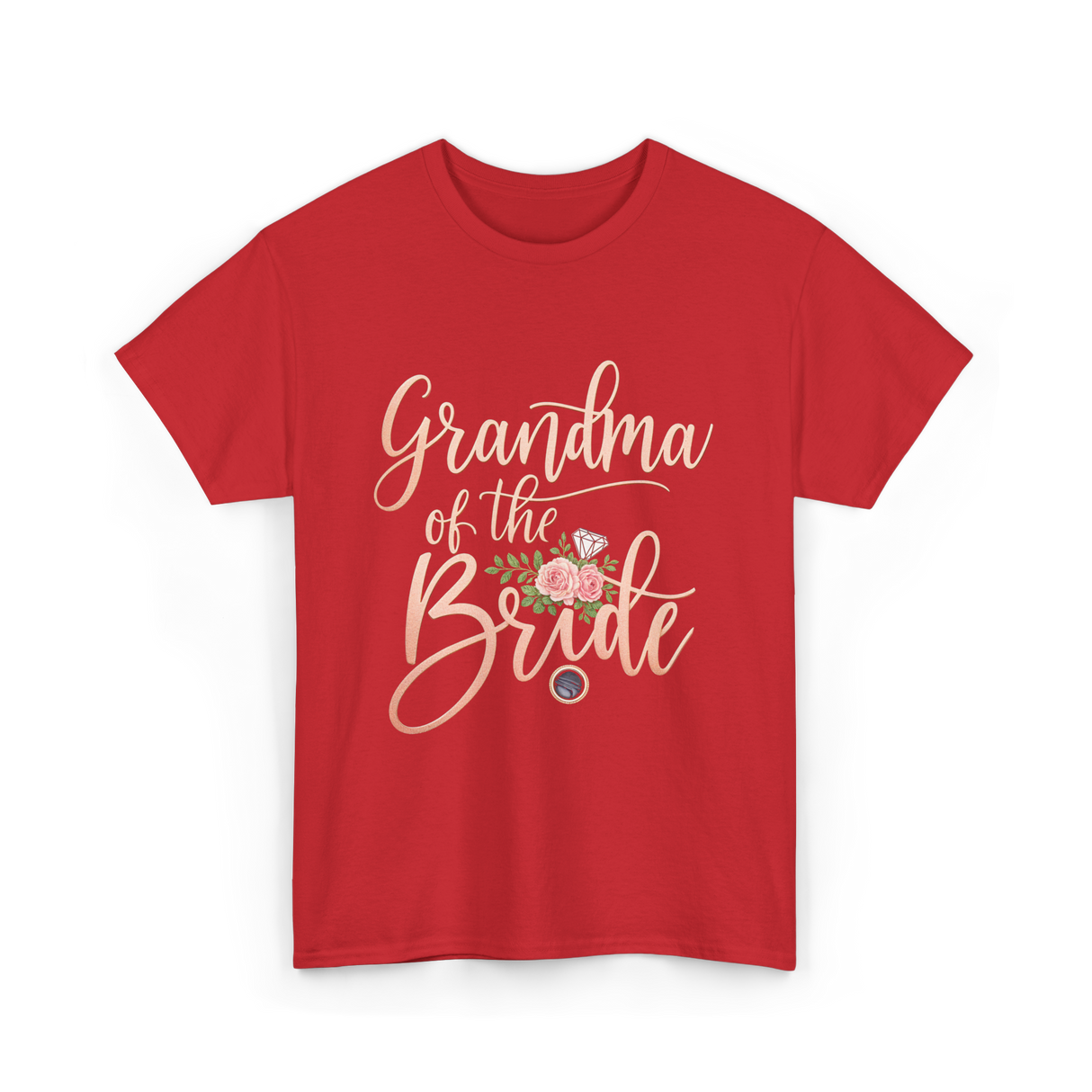 Grandma of the Bride Bridal T-Shirt - Red