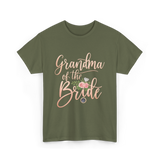 Grandma of the Bride Bridal T-Shirt - Military Green