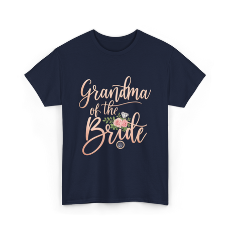 Grandma of the Bride Bridal T-Shirt - Navy