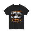 Grandma of the Twins Birthday T-Shirt - Black