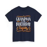 Grandma of the Twins Birthday T-Shirt - Navy