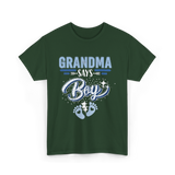 Grandma Says Boy Gender Reveal T-Shirt - Forest Green