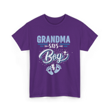 Grandma Says Boy Gender Reveal T-Shirt - Purple