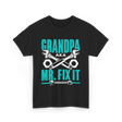 Grandpa Aka Mr Fix It Handyman T-Shirt - Black