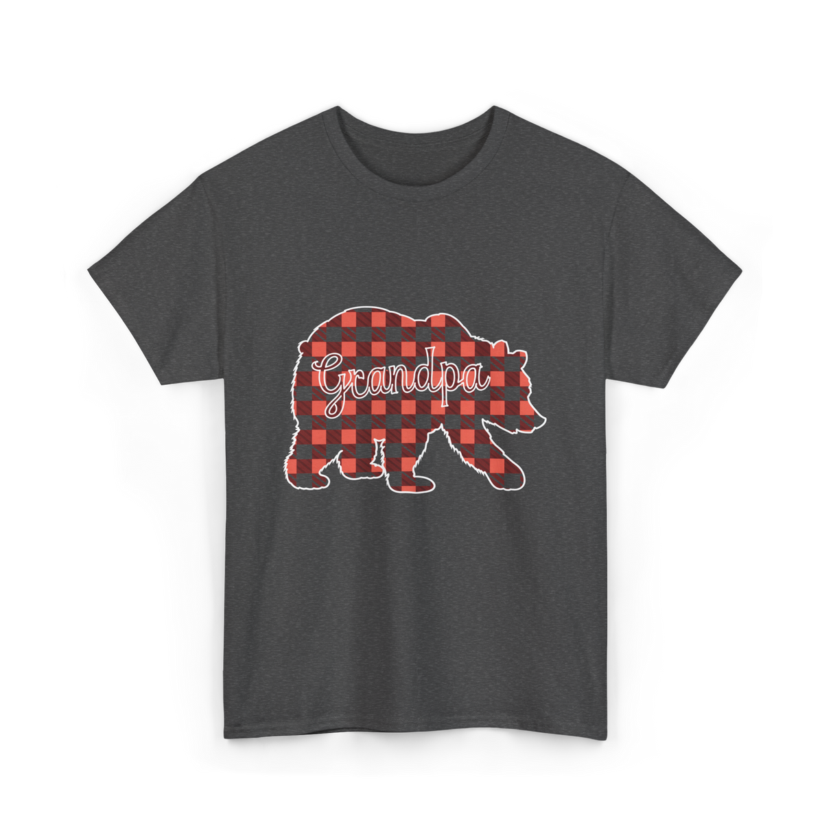 Grandpa Bear Family T-Shirt - Dark Heather